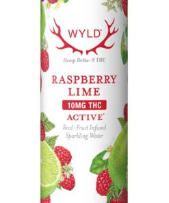 a can of Raspberry Lime THC Sparkling Water