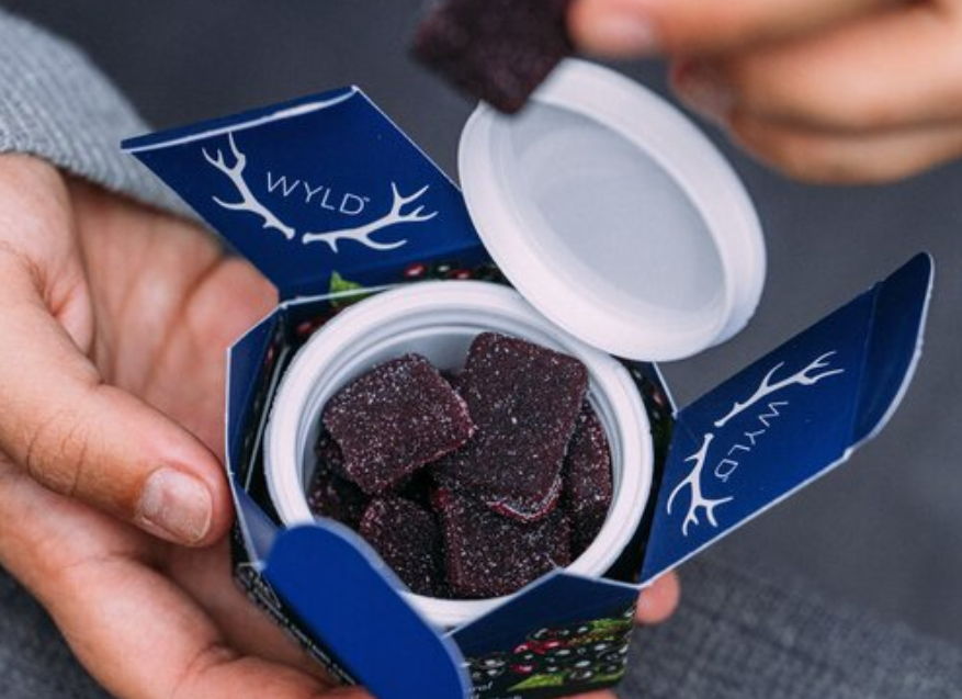 an opened box of wyld elderberry gummies