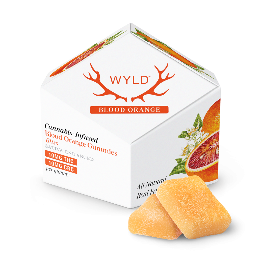a box of WYLD Blood Orange Gummies