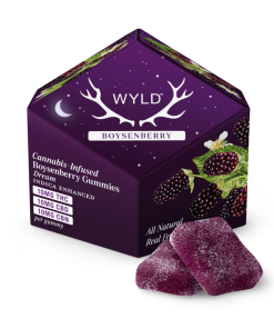 a box of WYLD Boysenberry Gummies