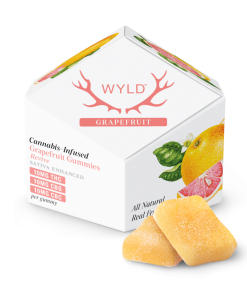 a box of cannabis infused WYLD Grapefruit Gummies