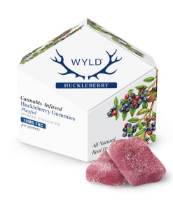 a box of WYLD Huckleberry Gummies