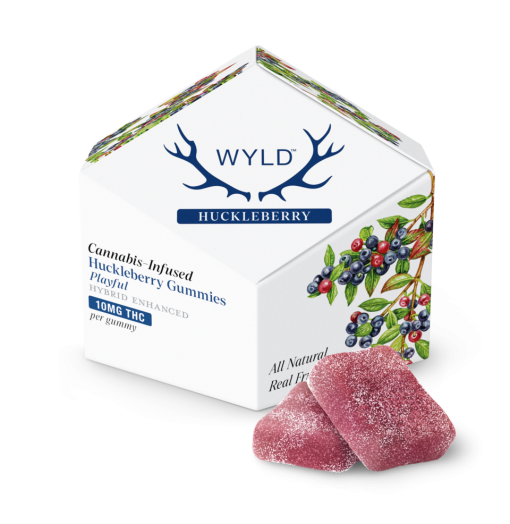 a box of WYLD Huckleberry Gummies