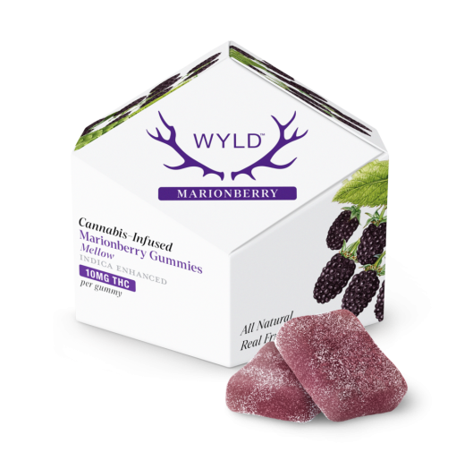 a box of WYLD Marionberry Gummies