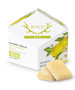 a box of WYLD Pear Gummies