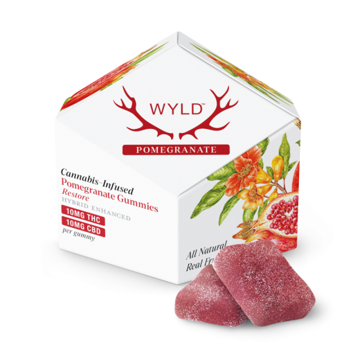 a box of WYLD Pomegranate Gummies