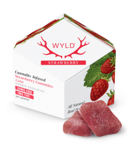 a box of WYLD Strawberry Gummies