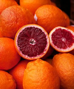 fresh blood orange fruits used in the production of WYLD Blood Orange Gummies