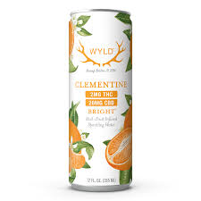 a can of Low-Dose Clementine CBD:THC Sparkling Water