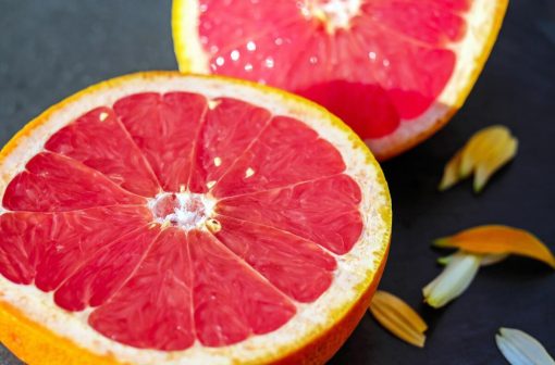 fresh grape fruit used in making the WYLD Grapefruit Gummies